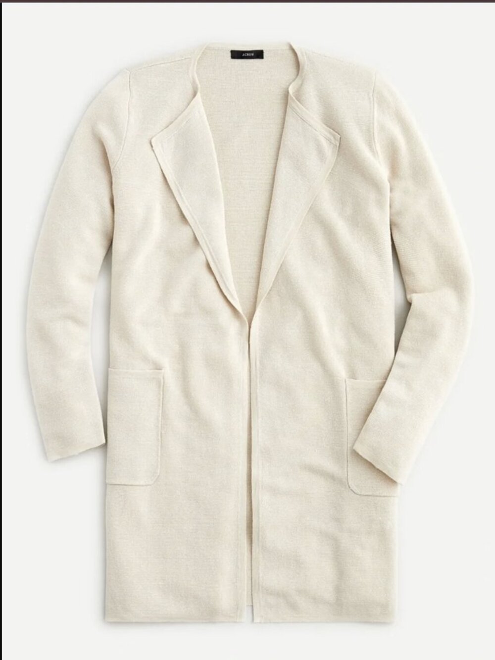 J.Crew Juliette Collarleas Sweater Blazer In Linen Blend